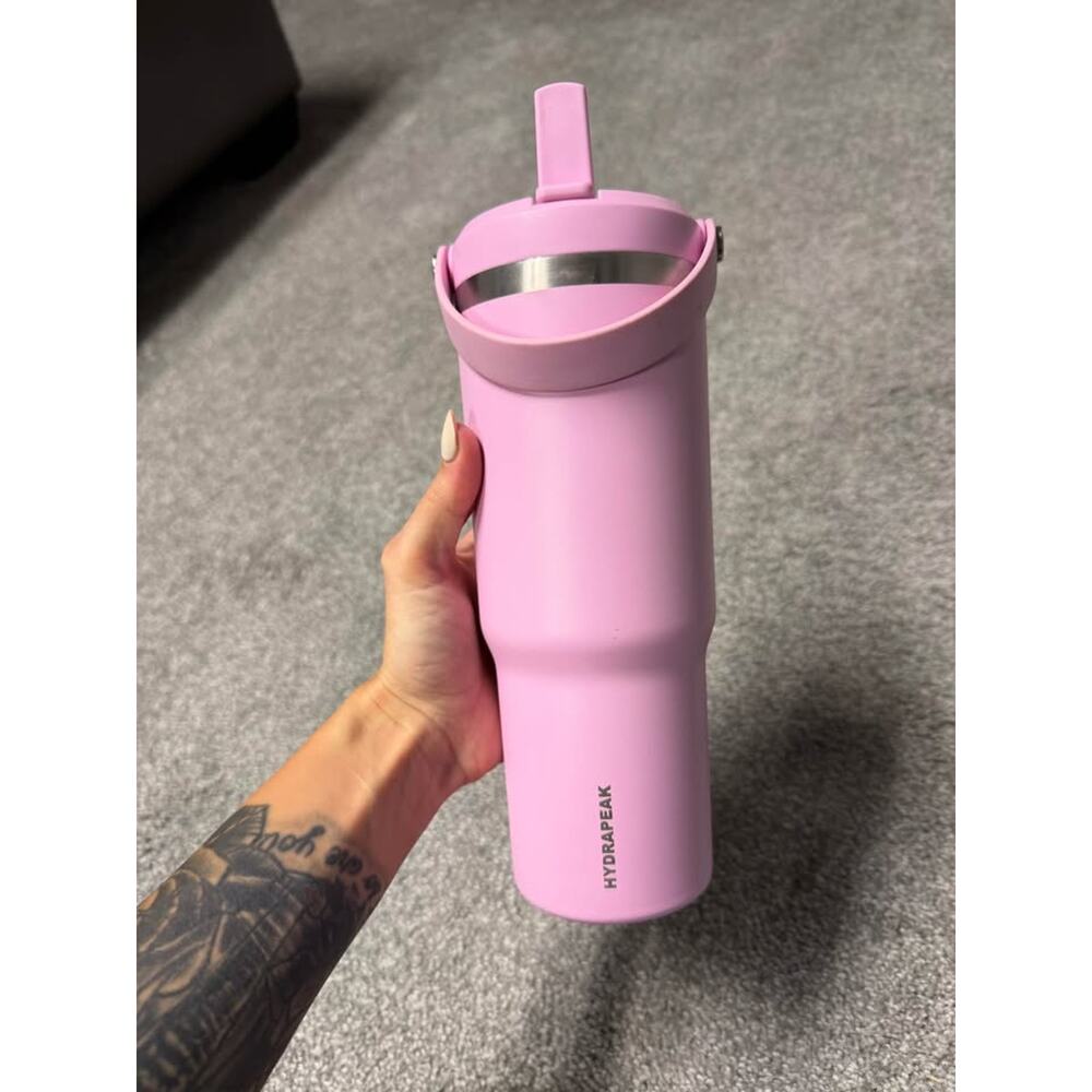 Pink hydrapeak water bottle